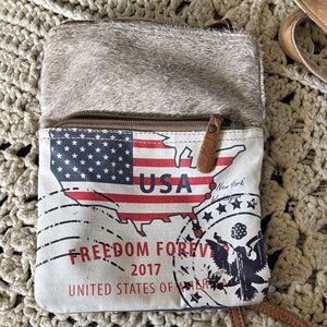 Myra Bag Beige Canvas Crossbody